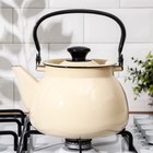 Чайник, 3 л, эмалированная сталь, слоновая кость - Фото 5