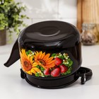 Чайник, 2 л, эмалированная сталь, деколь МИКС, коричневый - Фото 3