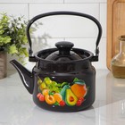 Чайник, 2 л, эмалированная сталь, деколь МИКС, коричневый - Фото 7