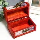 Шкатулка для украшений «Сундук. Карта», для мелочи, дерево, 6×6×9 см - Фото 4