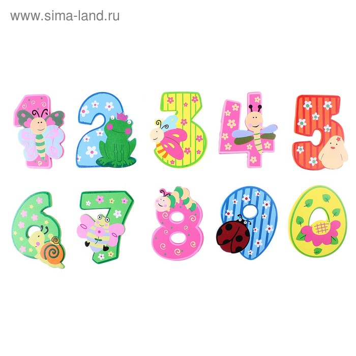наклейка "Забавные цифры" 8,5х7 см - Фото 1