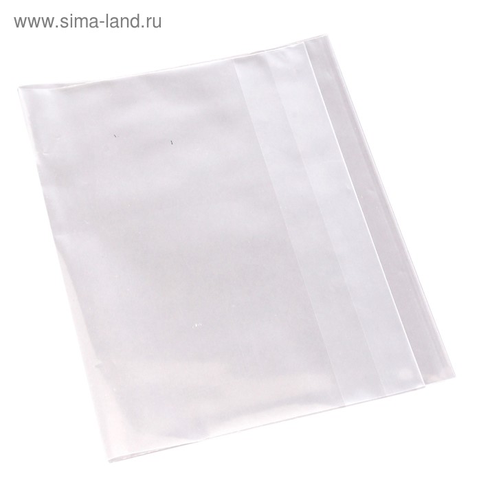 Обложка для тетрадей 80мкр 350*215мм PP прозрачная - Фото 1