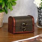 Шкатулка для украшений «Сундучок. Сеточка», дерево, 6×8×5.5 см - Фото 1