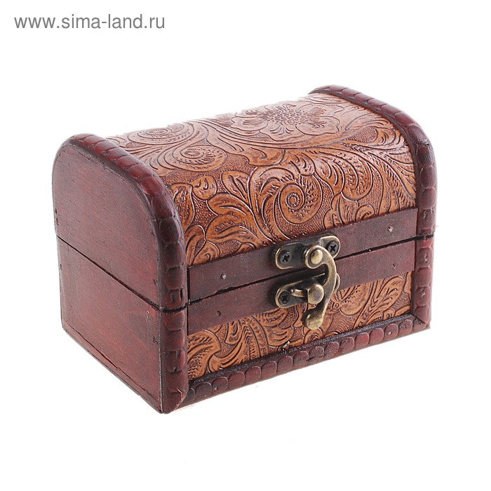 Шкатулка сундучок "Цветник" 11,7х8,3х8,3 см - Фото 1