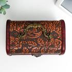 Шкатулка для украшений «Сундучок. Цветочный узор», дерево, 10×15×10.5 см - Фото 2