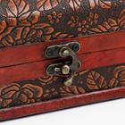 Шкатулка для украшений «Сундучок. Цветочный узор», дерево, 10×15×10.5 см - Фото 3