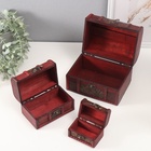 Набор шкатулок для украшений «Сундучок. Клумба», дерево, 3 шт. - Фото 2