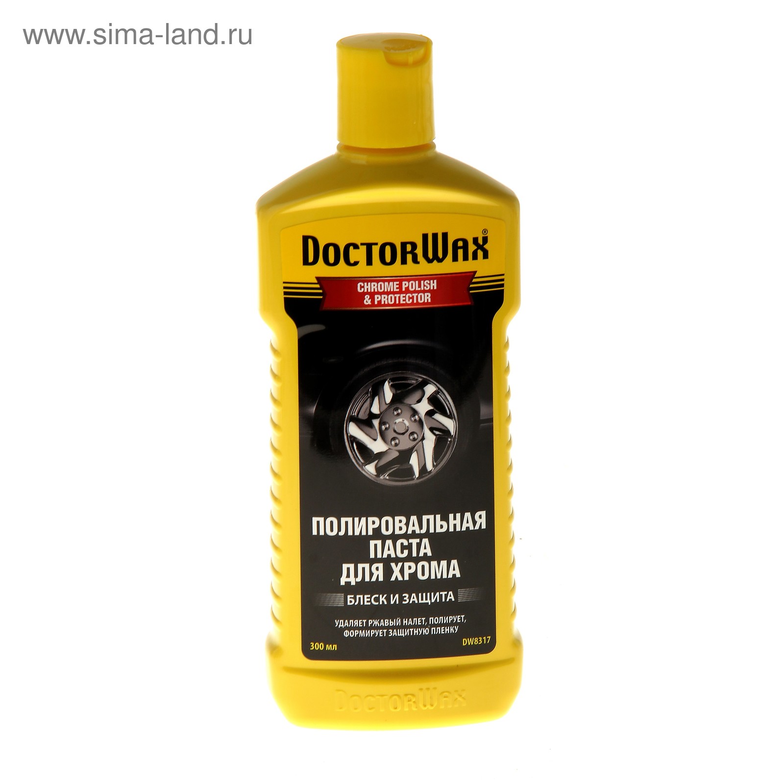 Полироль для хрома DOCTOR WAX паста, 300 мл