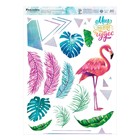 Наклейка виниловая «Фламинго», интерьерная, 50 х 70 см - фото 9132362