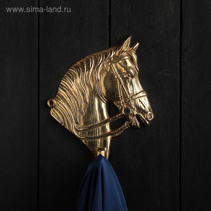 Вешалка "Барельеф коня", 6 × 14,5 × 20 см - Фото 1