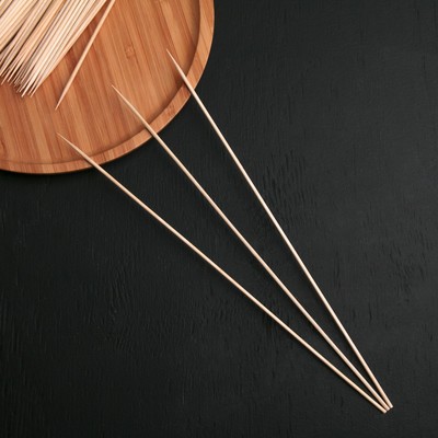 Шампур деревянный Komfi, 30×0,3 см, берёза, по 100 шт