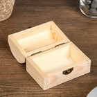 Шкатулка для росписи "Сундучок" 9х5,5х7 см - Фото 2