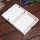 Шкатулка для росписи с фоторамкой «Сердце», 16.5×11.7×5 см, МИКС - Фото 2