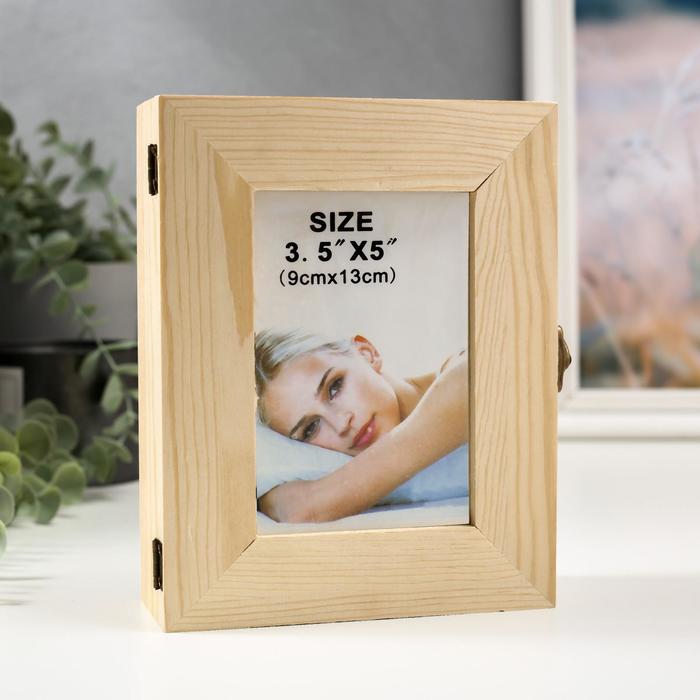 Шкатулка дерево для росписи фоторамка 19,5х15х6 см - Фото 1