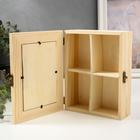 Шкатулка дерево для росписи фоторамка 19,5х15х6 см - Фото 2