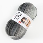 Пряжа "Angora Active" 20% шерсть, 80% акрил  500м/100гр (840 черн-сер-мор волна) - фото 21173797