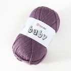 Пряжа для вязания спицами, крючком YarnArt, Baby, 100% акрил, 150 м/50 г, (852 пыльная сирень) 5498048 - фото 1545627