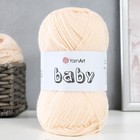 Пряжа для вязания спицами, крючком YarnArt, Baby, 100% акрил, 150 м/50 г, (854 телесный) - Фото 5