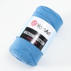 Пряжа "Macrame Cotton" 20% полиэстер, 80% хлопок 225м/250гр (786 синий) - Фото 2