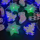 УЦЕНКА Гирлянда «Нить» 4 м с насадками «Новогодняя сказка», IP20, прозрачная нить, 20 LED, свечение мульти, 8 режимов, 220 В - Фото 6