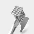 Молоток для мяса с топориком Доляна, 22 см, серый - Фото 3