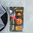 Ложка чайная с гравировкой «Герой», на подарочной открытке, 3 х 14 см. - фото 3974631