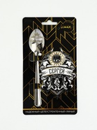 Ложка чайная именная «Сергей», 14×3 см - Фото 2