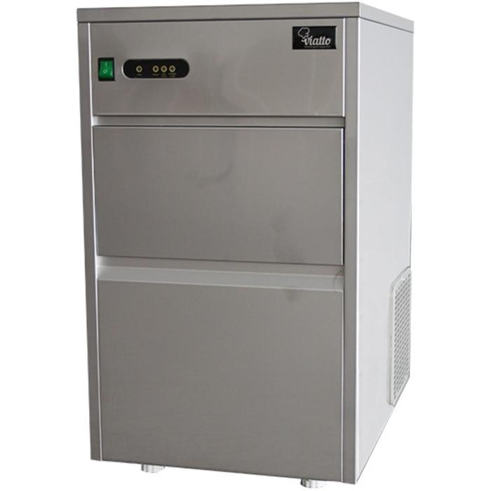 Льдогенератор VIATTO VA-IM-50B, 380 Вт, кусковой лёд (пальчики), 50 кг/сутки, серебристый