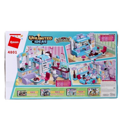 Конструктор Qman «Комната девчонки», 194 детали
