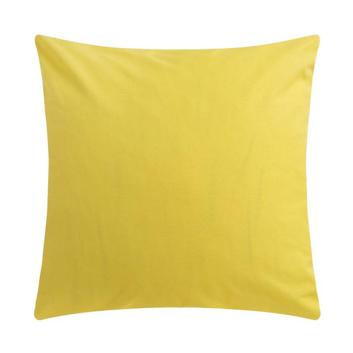 Наволочка Этель 70х70 см, цвет жёлтый, 100% хлопок, поплин, 125 г/м2 - Фото 1