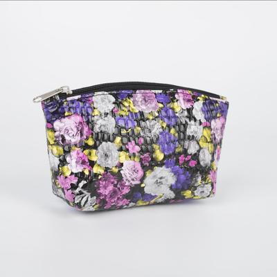 Косметичка на молнии, цвет фиолетовый/разноцветный