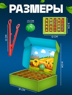 Развивающий набор «Любимый огород», 20 овощей, пинцет, 3+ - Фото 3