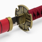 Макет оружия «Сувенирная катана. Элит», малиновые, в полоску ножны, вставка с обвязкой, 100 см - Фото 4