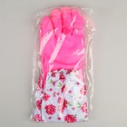 Перчатки хозяйственные с утеплителем, размер L, ПВХ, длинные манжеты, 100 гр, цвет МИКС - Фото 3