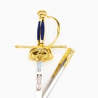 Макет оружия «Сувенирная шпага Дон Кихот Ламанчский», роспись на клинке, 91.5 см - Фото 4