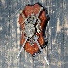 Панно на стену «Геральдика. Медуза Горгона и два меча», декор настенный, щит декоративный - Фото 2