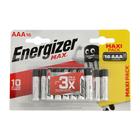 Батарейка алкалиновая Energizer Max, AAA, LR03-16BL, 1.5В, блистер, 16 шт. - Фото 1