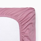 Трикотажная простыня на резинке 140х200х25см, розовый МИКС, кулирка - Фото 2