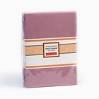 Трикотажная простыня на резинке 140х200х25см, розовый МИКС, кулирка - Фото 4