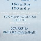 Пряжа "Зимняя премьера" 50%меринос.шерсть, 50% акрил объёмный 150м/100гр (91-Кармин) - Фото 4