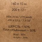 Пряжа "Сувенирная" 50% акрил, 50% шерсть 160м/200гр (1126-Золотой фазан) - Фото 4
