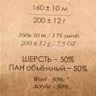 Пряжа "Сувенирная" 50% акрил, 50% шерсть 160м/200гр (1127-Корол.плетение) - Фото 4