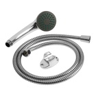 Душевая лейка со шлангом, гайки пластик, держатель, крепеж в комплекте. - Фото 9