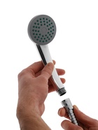 Набор для душа ZEIN Z0101, шланг 150 см, гайки металл, лейка 1 режим  (артикул 5149043)  большой выбор товаров оптом и в розницу по низким ценам с доставкой