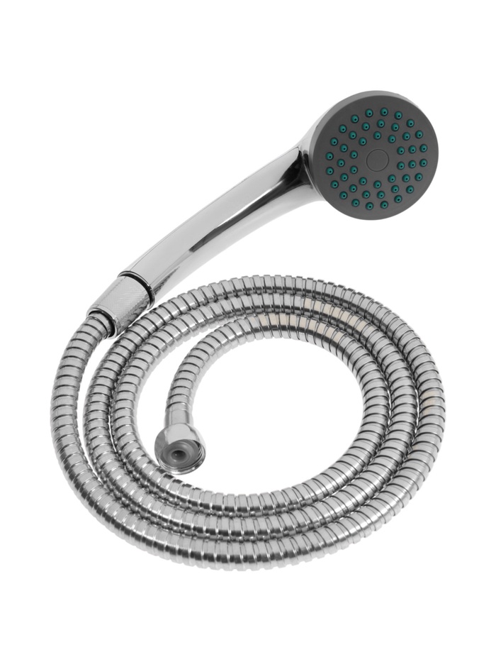 Набор для душа ZEIN Z0101, шланг 150 см, гайки металл, лейка 1 режим - Фото 1