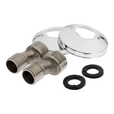 Эксцентрики для смесителя ZEIN, отражатели хром, нерж. сталь, с прокладками, набор 2 шт.