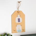 Крючки декоративные "Свечки в банках" 15х10х1,5 см - фото 30895749