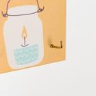 Крючки декоративные "Свечки в банках" 15х10х1,5 см - фото 30895750