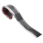 Накладка на пороги авто, цвет карбон с хромированной полосой, самоклеящаяся, 7×250 см - Фото 1