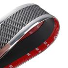 Накладка на пороги авто, цвет карбон с хромированной полосой, самоклеящаяся, 7×250 см - Фото 3